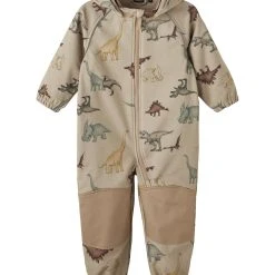 Name It Softshell Puku, NMMALFA SUIT AOP FO Ruskea Kuosi