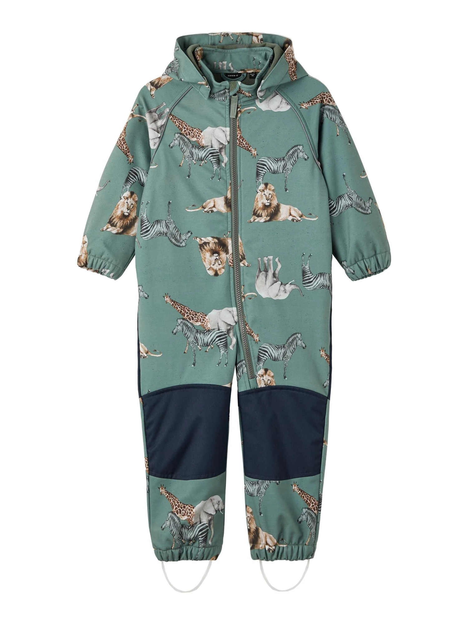 Name It Softshell Puku, NMMALFA SUIT SAFARI ANIMAL Vihreä 3 Name It Softshell Puku, NMMALFA SUIT SAFARI ANIMAL Vihreä