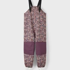Name It Softshellhousut, NMFALFA BIB PANT LIBERTY Viininpunainen Kuosi