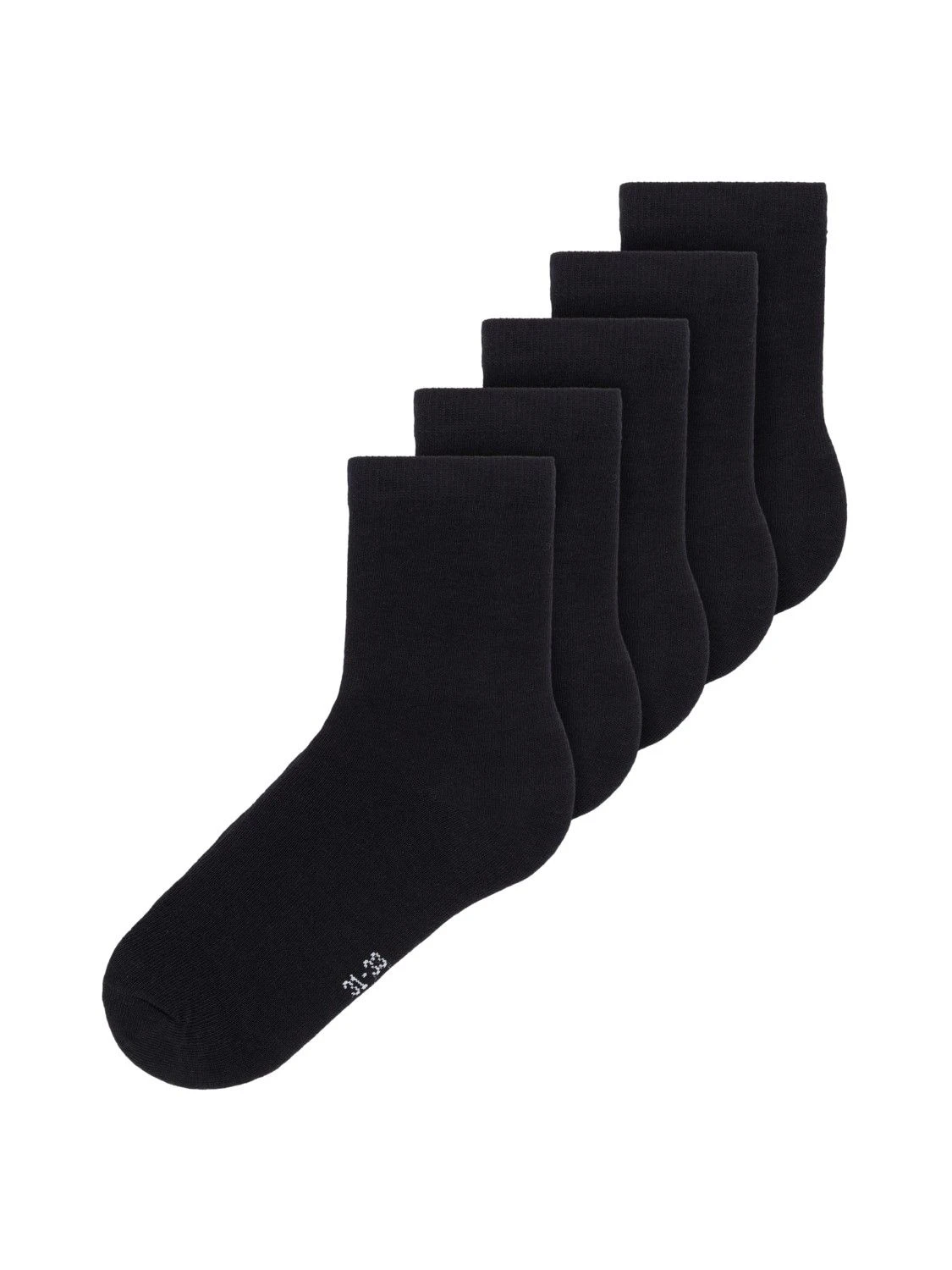 Name It Sukat, NKNSOCK 5P BLACK Musta 3 Name It Sukat, NKNSOCK 5P BLACK Musta