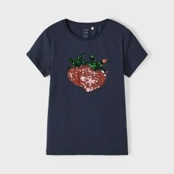 Name It T-paita, NKFFRASTAR SS TOP Tummansininen