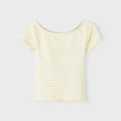 Name It T-paita, NKFJAMY SLIM OFFSHOULDER TOP Keltainen -Name It shop name it t paita nkfjamy slim offshoulder top keltainen 3