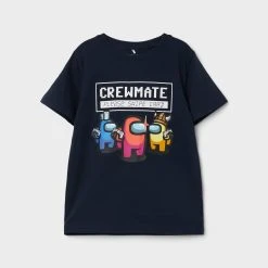 Name It T-paita, NKMJENCI AMONGUS SS TOP Tummansininen