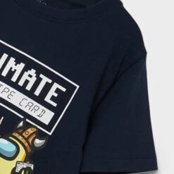 Name It T-paita, NKMJENCI AMONGUS SS TOP Tummansininen -Name It shop name it t paita nkmjenci amongus ss top tummansininen 5