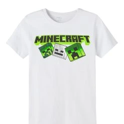 Name It T-paita, NKMMUXIN MINECRAFT SS TOP Valkoinen