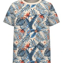 Name It T-paita, NKMVALMAS SS TOP Beige Kuosi