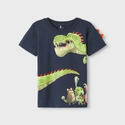 Name It T-paita, NMMMACEO GIGANTOSAURUS SS TOP Tummansininen