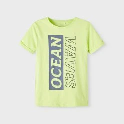 Name It Poikien T-paita, NKMVUX SS TOP Limenvihreä