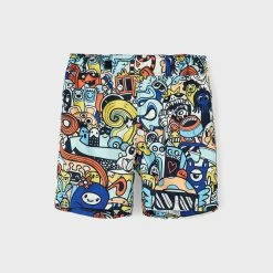 Name It Uimashortsit, NKMZAFFI SWIM SHORTS Monivärinen Kuosi