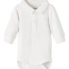 Name It, Vauvan Body, NBMROLGER LS POLO BODY Valkoinen -Name It shop name it vauvan body nbmrolger ls polo body valkoinen 1