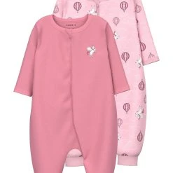 Name It Yöasu, 2-pack Vaaleanpunainen Kuosi