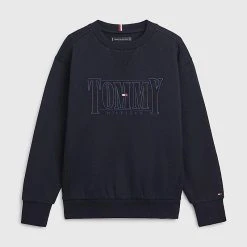 Tommy Hilfiger Childrenswear Collegepaita,CORD APPLIQUE Tummansininen