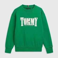 Tommy Hilfiger Childrenswear Collegepaita,CORD APPLIQUE Vihreä
