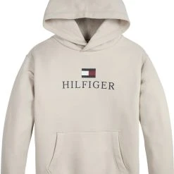 Tommy Hilfiger Childrenswear Lasten Huppari, TH LOGO HOODIE Beige