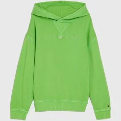 Tommy Hilfiger Childrenswear Lasten Huppari, TONAL LOGO HOODIE Vihreä