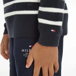 Tommy Hilfiger Childrenswear Neulepusero, CLASSIC BRETON STRIPED SWEATER Raidallinen Sininen -Name It shop tommy hilfiger childrenswear neulepusero classic breton striped sweater raidallinen sininen 5 scaled