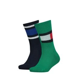 Tommy Hilfiger Lasten Sukat 2 Pr, 2-pack Flag Socks Vihreä