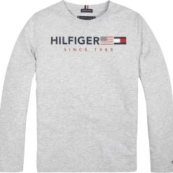 Tommy Hilfiger Childrenswear Tommy Hilfiger Lasten Trikoopusero, Flags Graphic Tee Ls Keskiharmaa